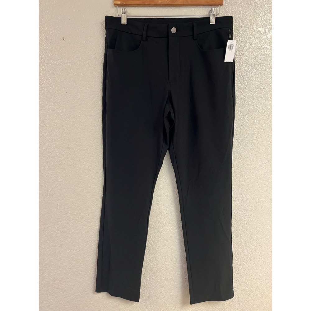 Old Navy Active Tech Hybrid Pants Mens 32x30 Black Slim Fit 4-Way Stretch NWT